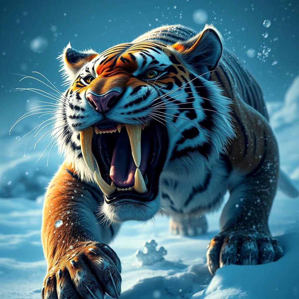 Saber tooth tiger  by @Elizabeth Rhoads