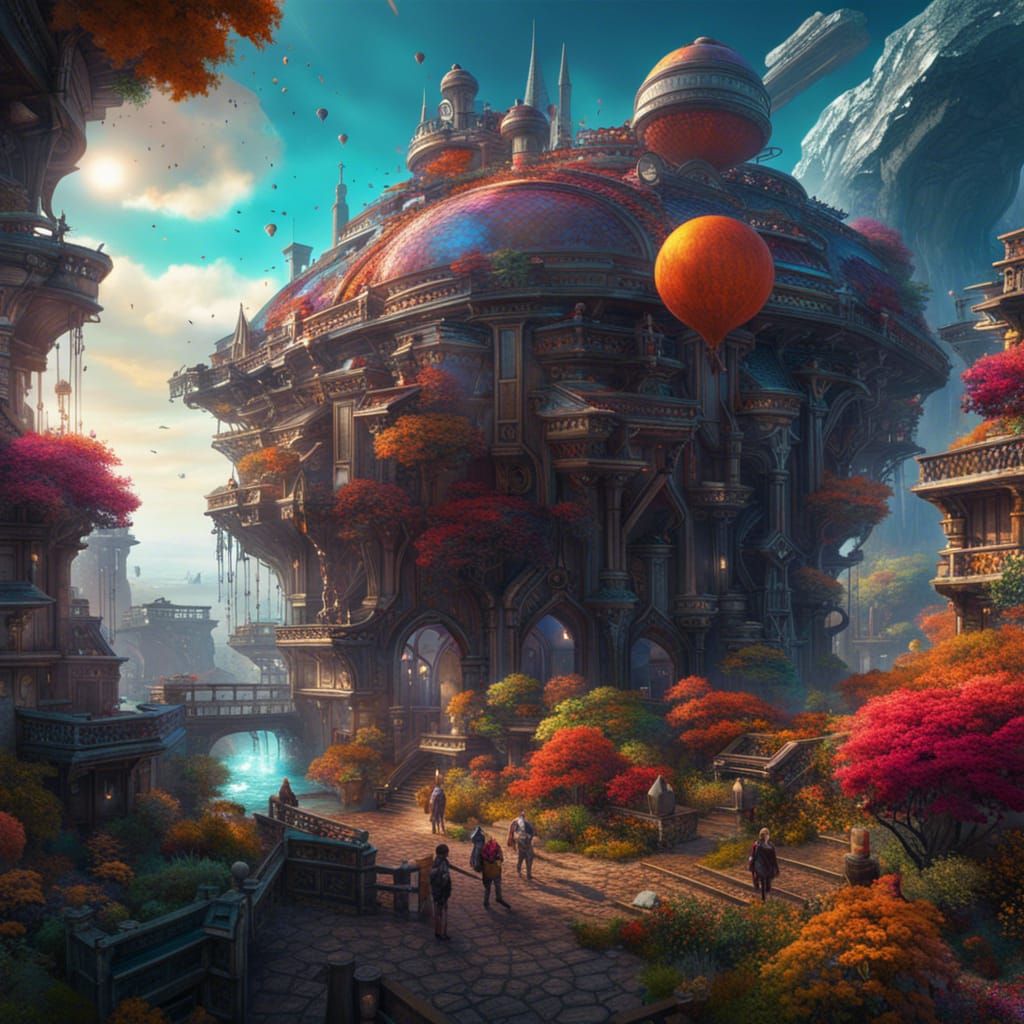 Sci-fi world.  by @bea