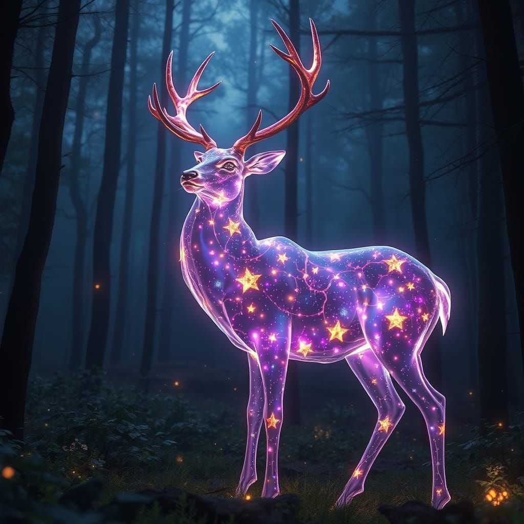 Deer of the Stars  by @Raven