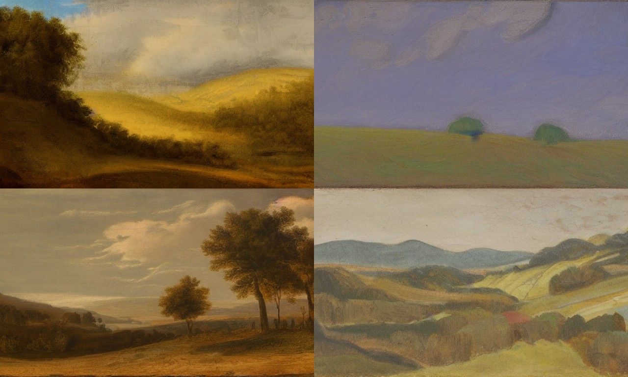 Landscape in the style of Academic art