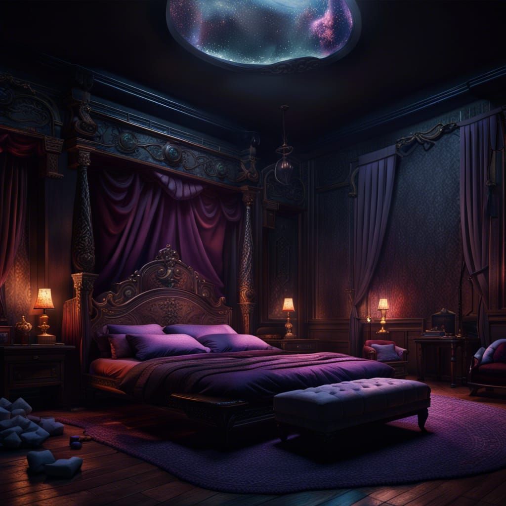 MY DREAM BEDROOM - AI Generated Artwork - NightCafe Creator