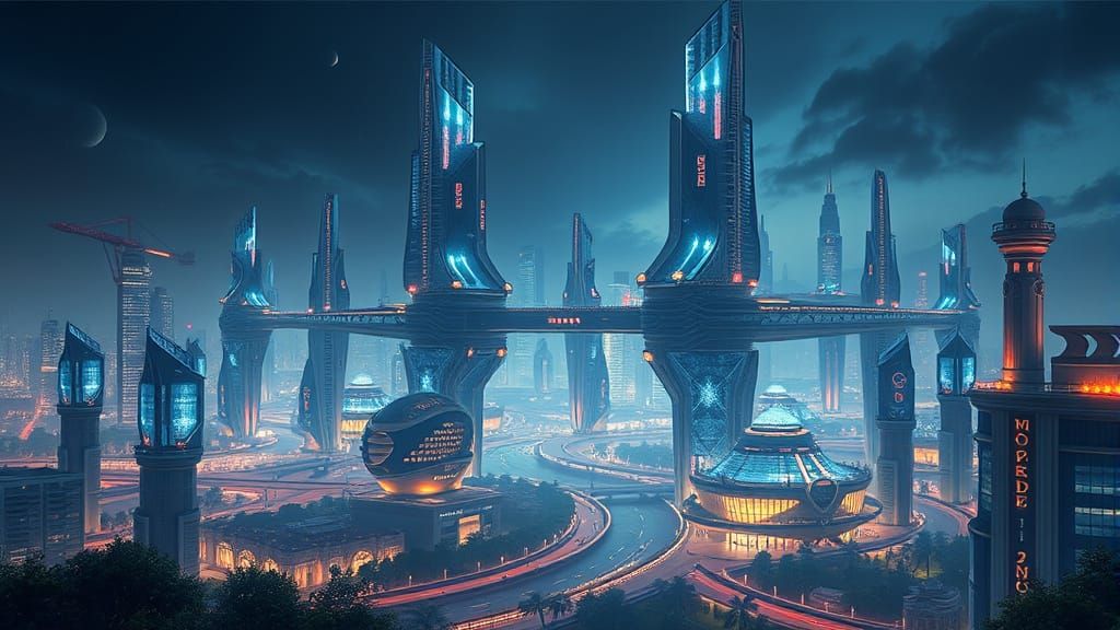 Futuristic Urban Megastructure Utopia Chadeisson