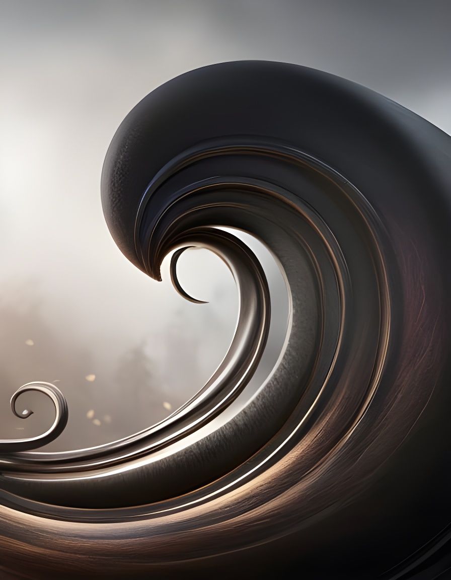 Beautiful gothic black matte snail 🐌