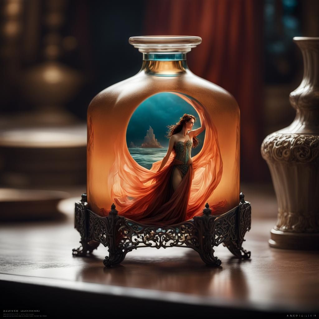 Perfume Decanter AI Generated Artwork NightCafe Creator