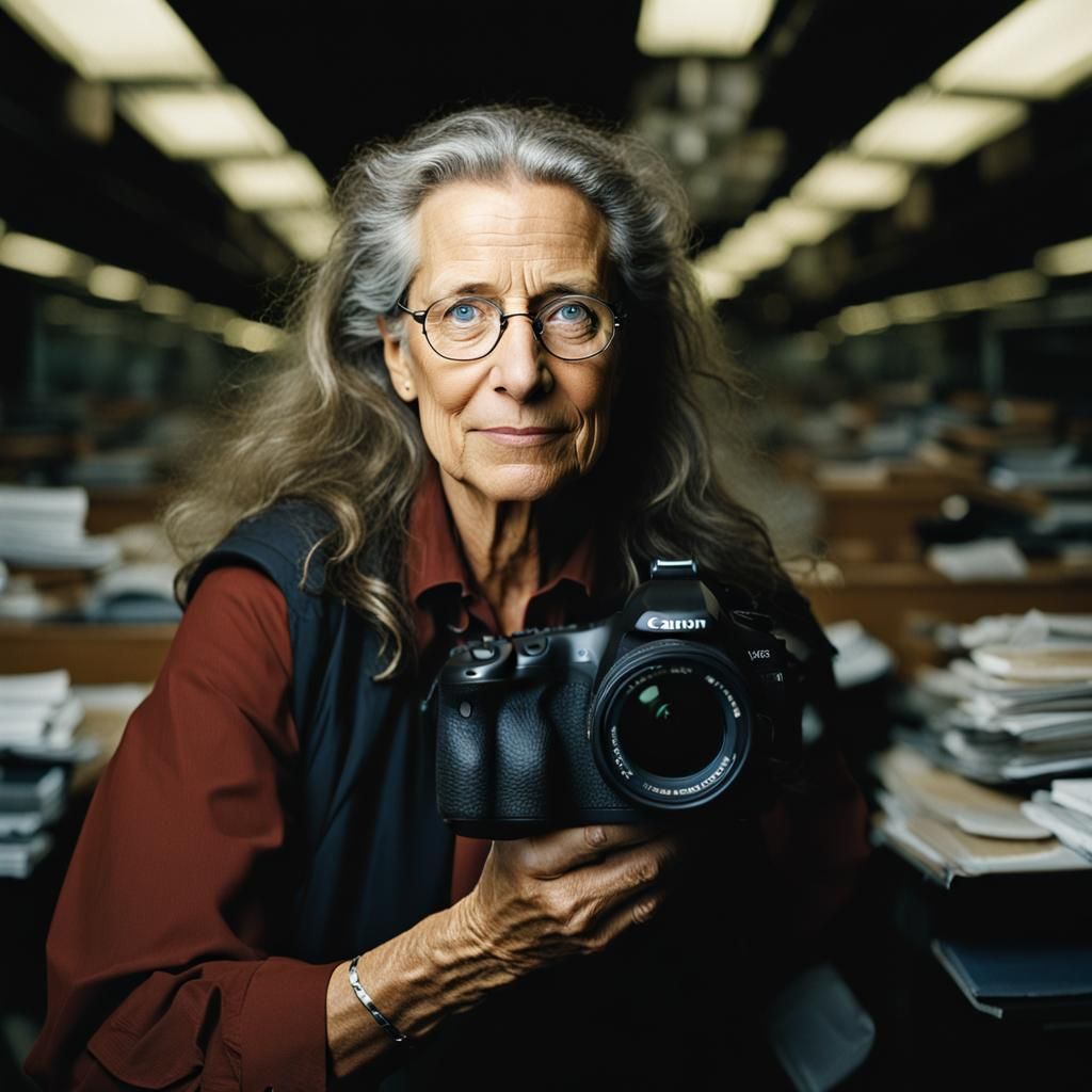 Annie Leibovitz, self-portrait  by @undefined