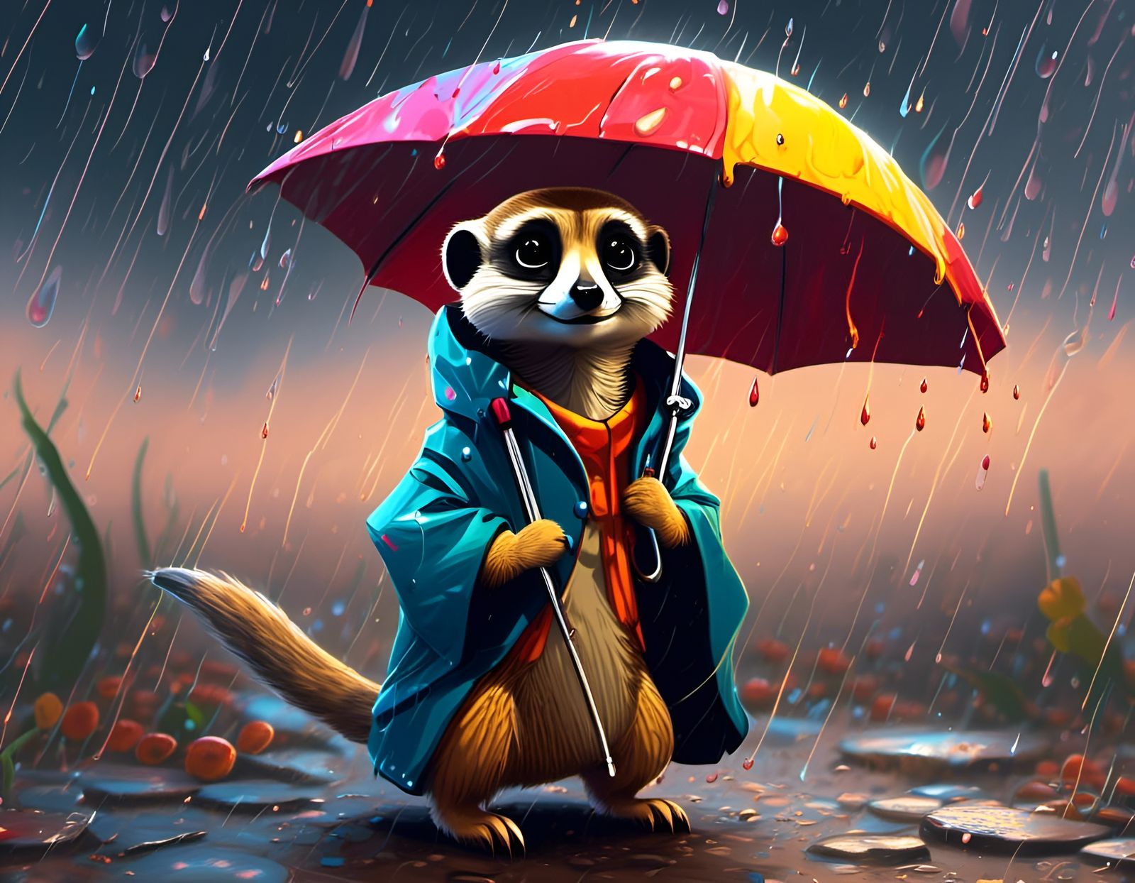 I don't let the rain spoil my day!