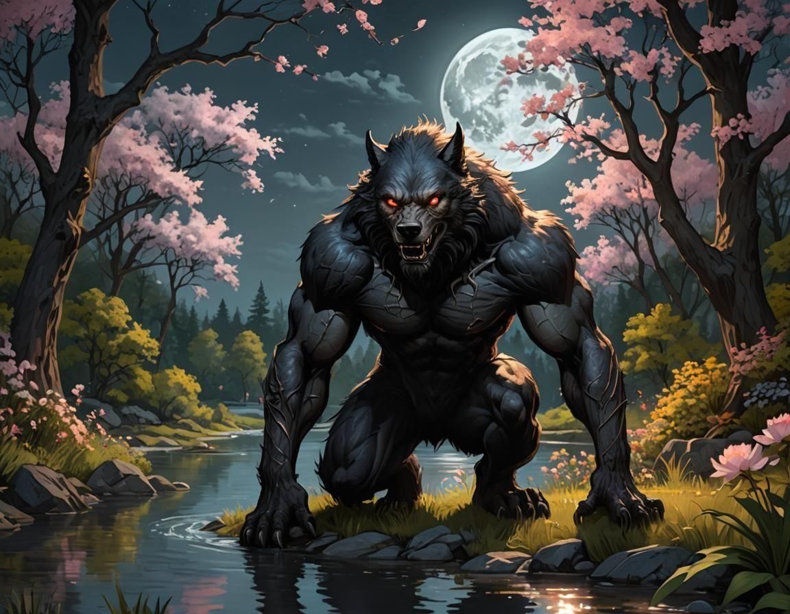 The Beast approaches the garden.
