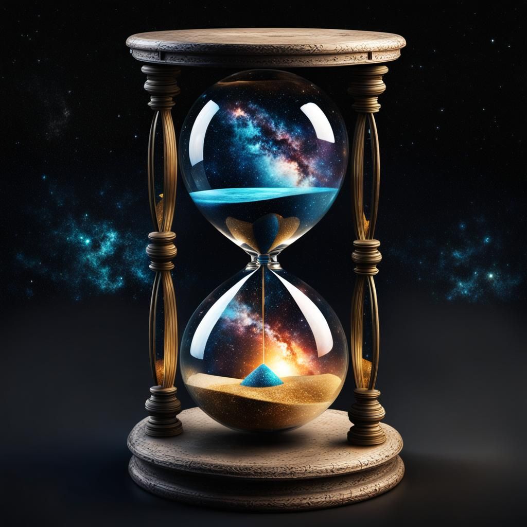 Galaxy hourglass ll - AI Generated Artwork - NightCafe Creator