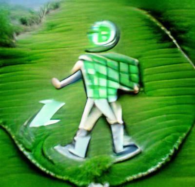 go the way waking green boy