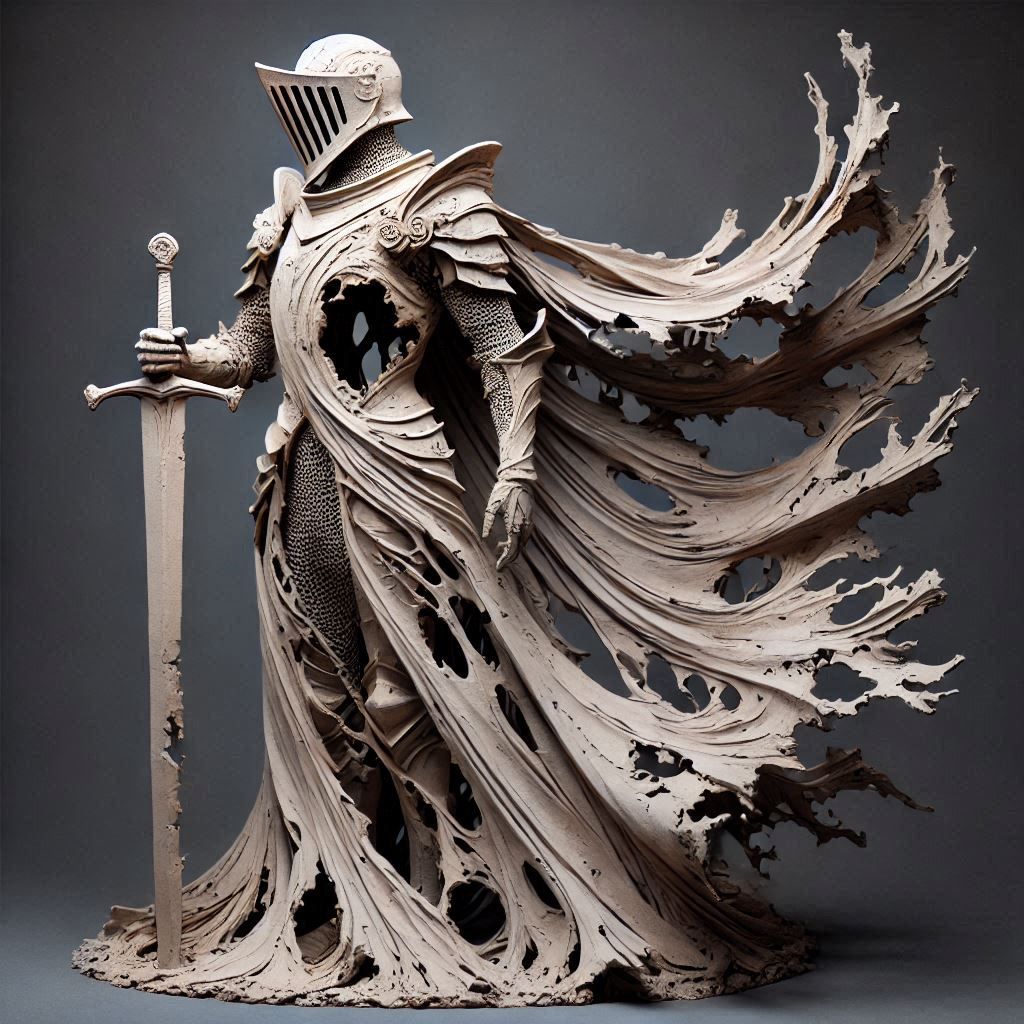 Clay Sculpture Knight