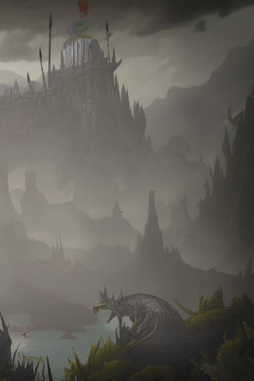 Fantastical Deep Color Matte Painting in 8K