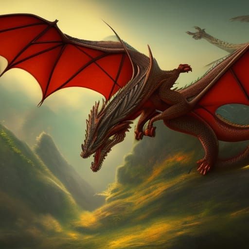 Red Dragon - AI Generated Artwork - NightCafe Creator