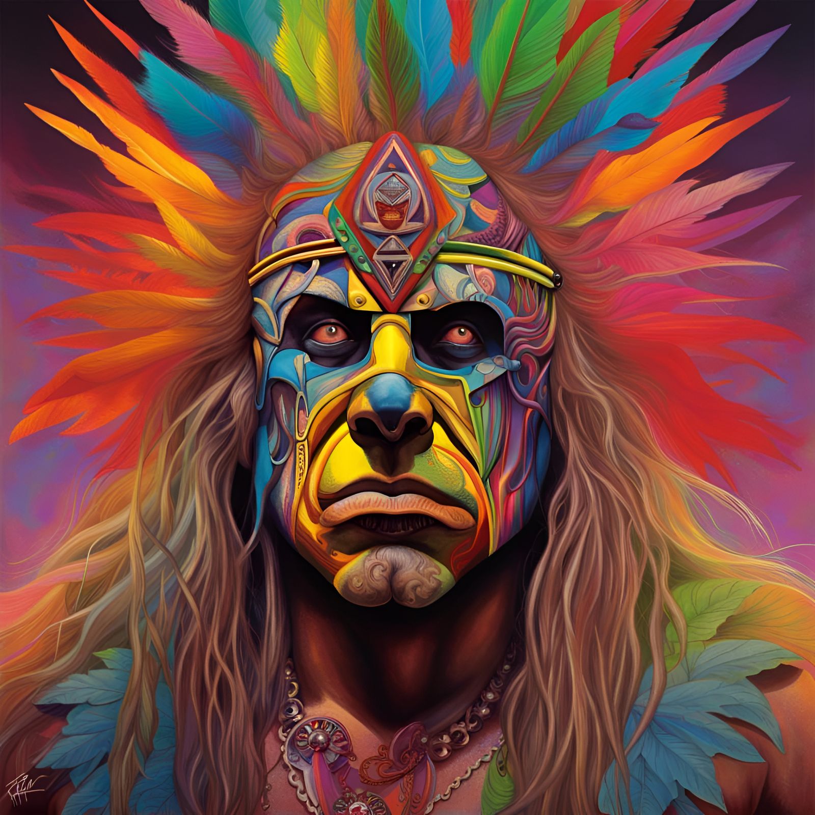 Ultimate Warrior - AI Generated Artwork - NightCafe Creator