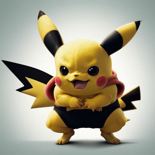 buff pikachu - AI Generated Artwork - NightCafe Creator