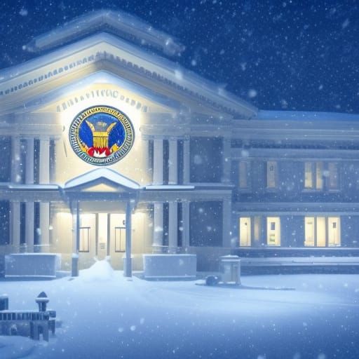 Government at work usps office in alaskan snow digital ma 