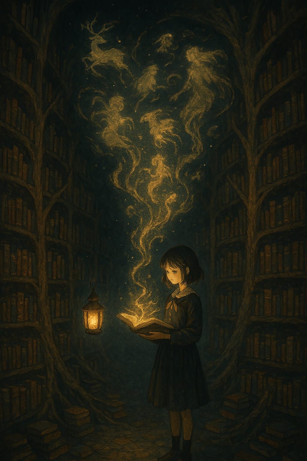 The magical library of ghosts