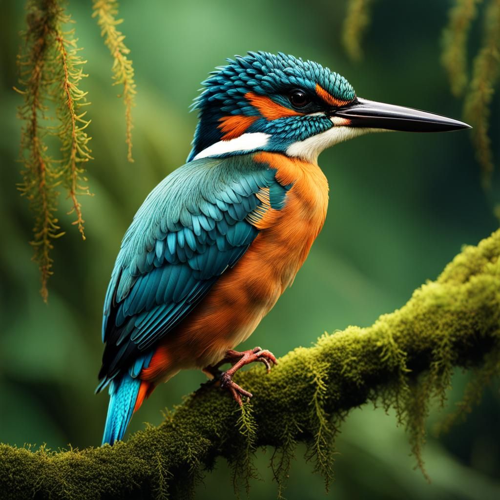 Kingfisher - Ai Generated Artwork - Nightcafe Creator