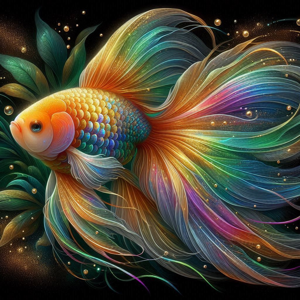 Galactic Rainbow Goldfish