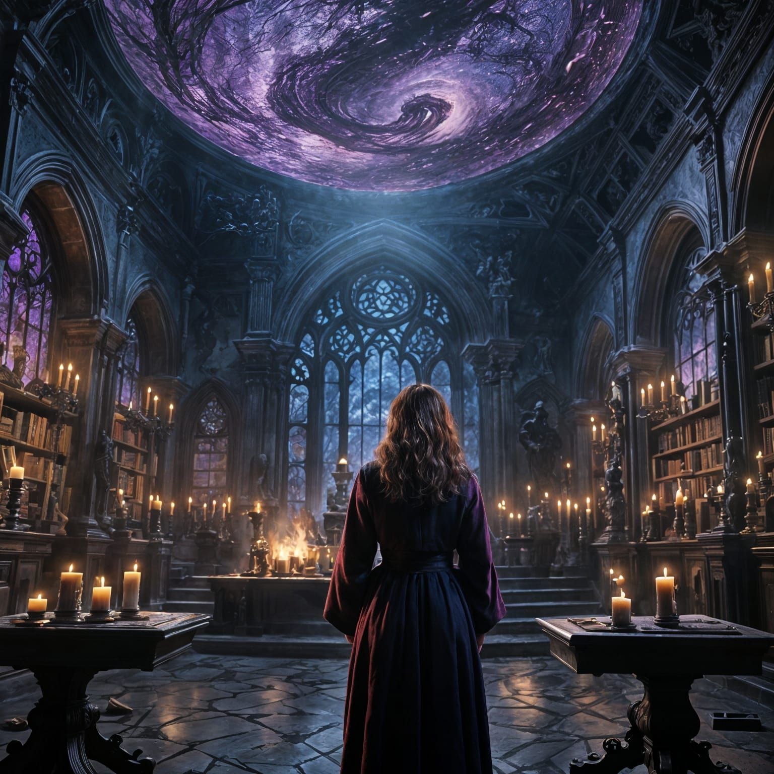 Agatha Harkness, portrayed by Kathryn Hahn, reads the Darkho...