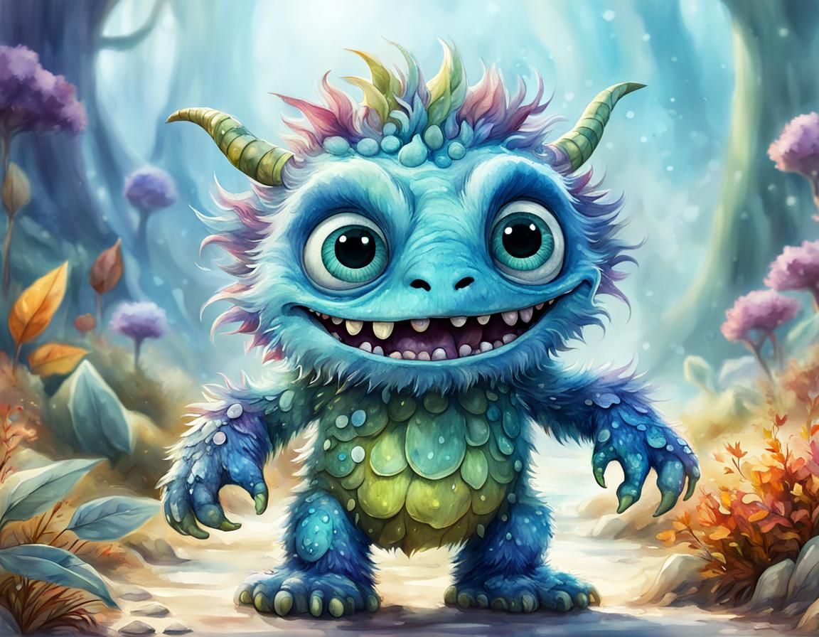 anthropomorphic An adorable baby (Summer Spring Winter Autum...