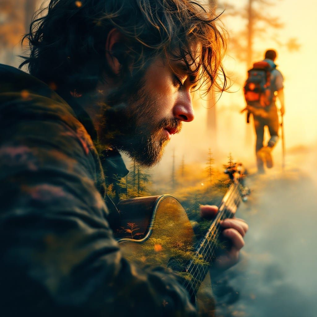 He played his soul into the strings, each note a memory left in the forest he called home.  by @Elizabeth Rhoads