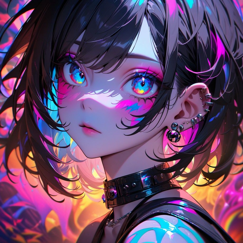 Raver Goth Test - AI Generated Artwork - NightCafe Creator