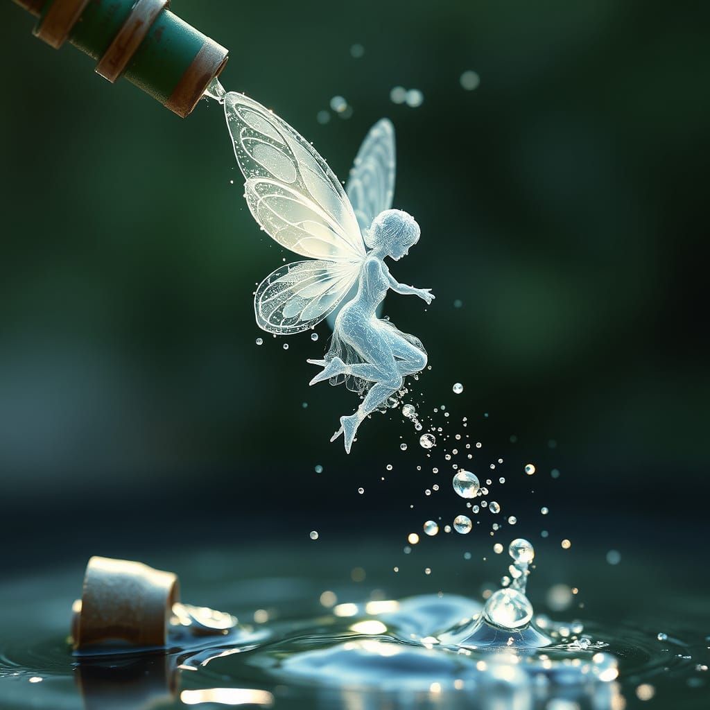 Water fairy freshly formed!  by @AnnoiedCat