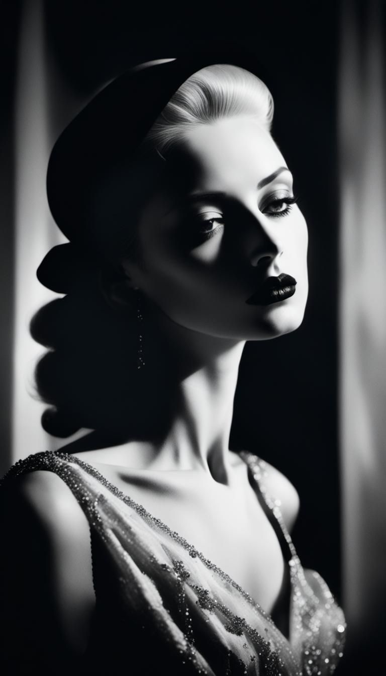 Madame X in the style of Lillian Bassman