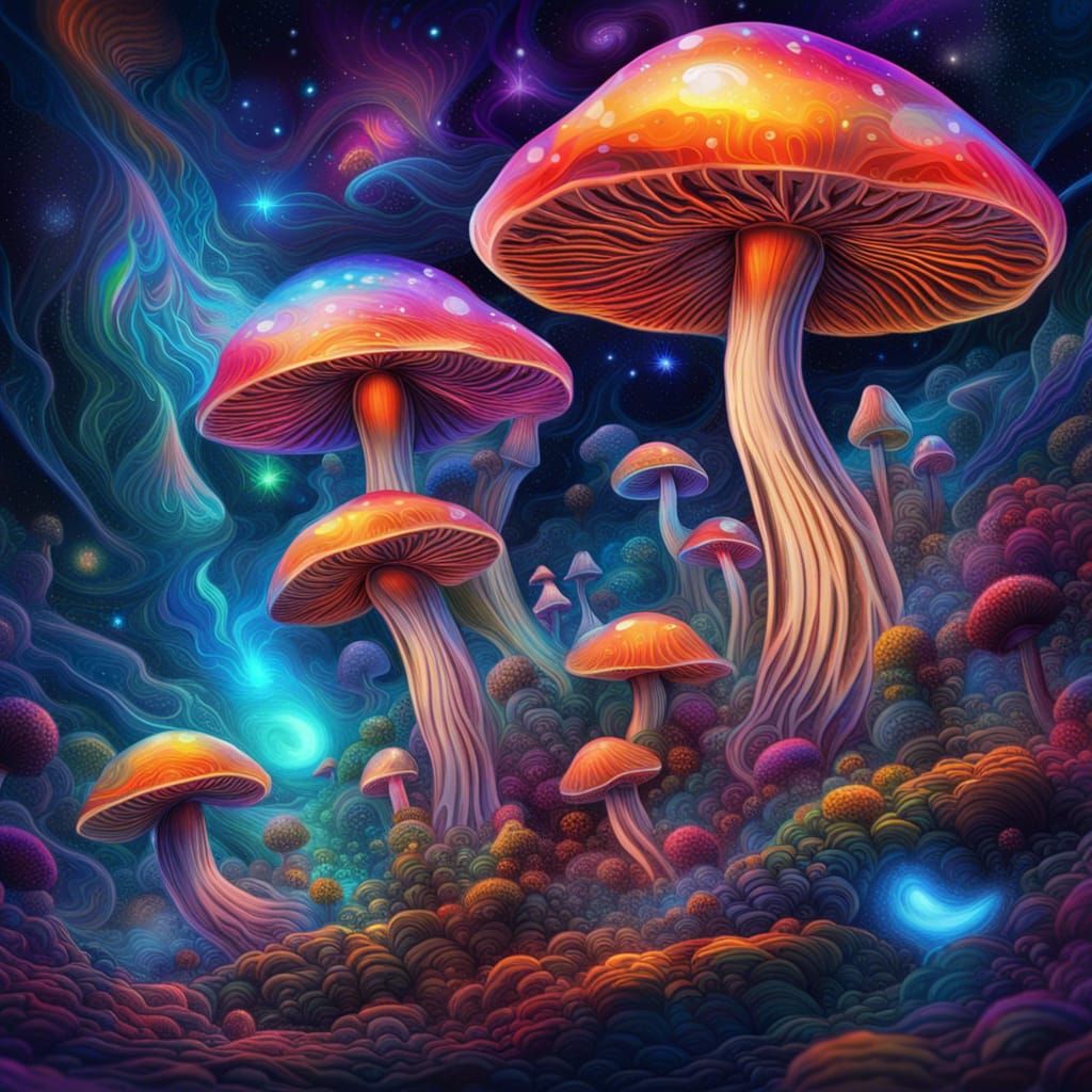 glorious 5d shrooms - AI Generated Artwork - NightCafe Creator