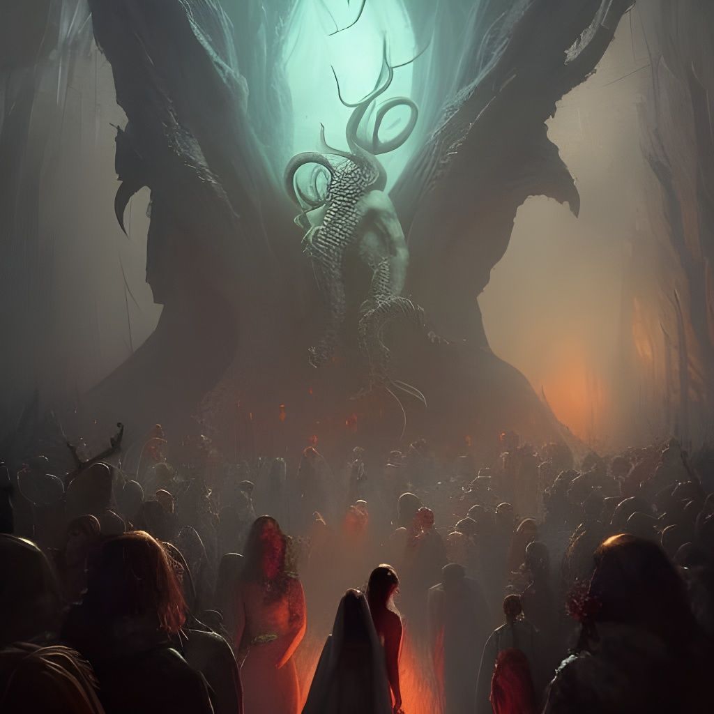 Cthulu gatecrashing a wedding