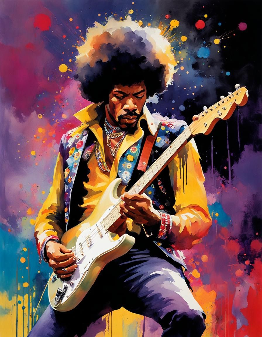 Jimi Hendrix concert   by @Svitlana