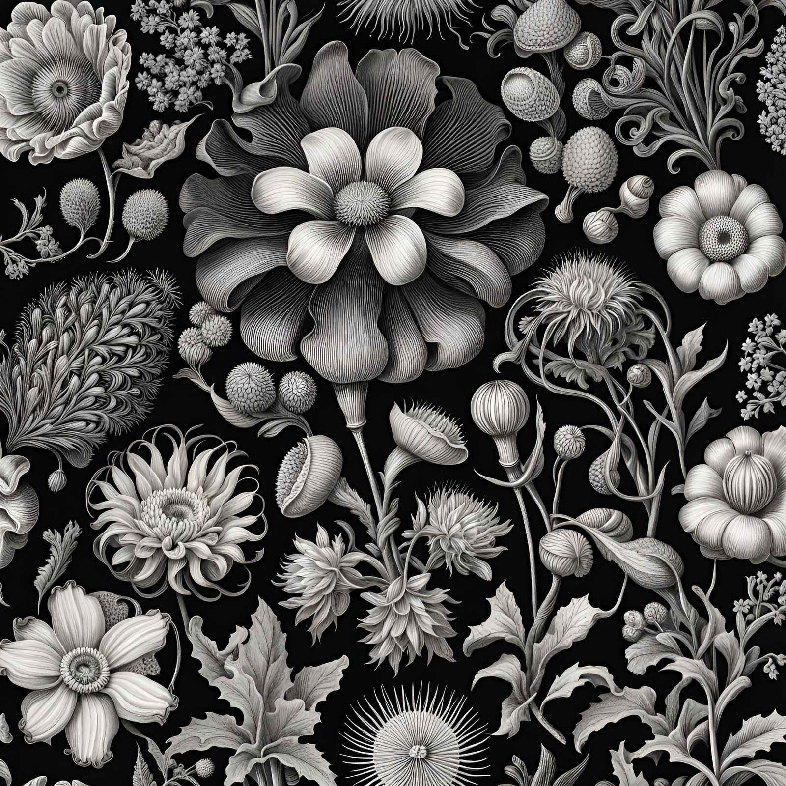 Botanical Pen and Ink Drawing  by @madalina