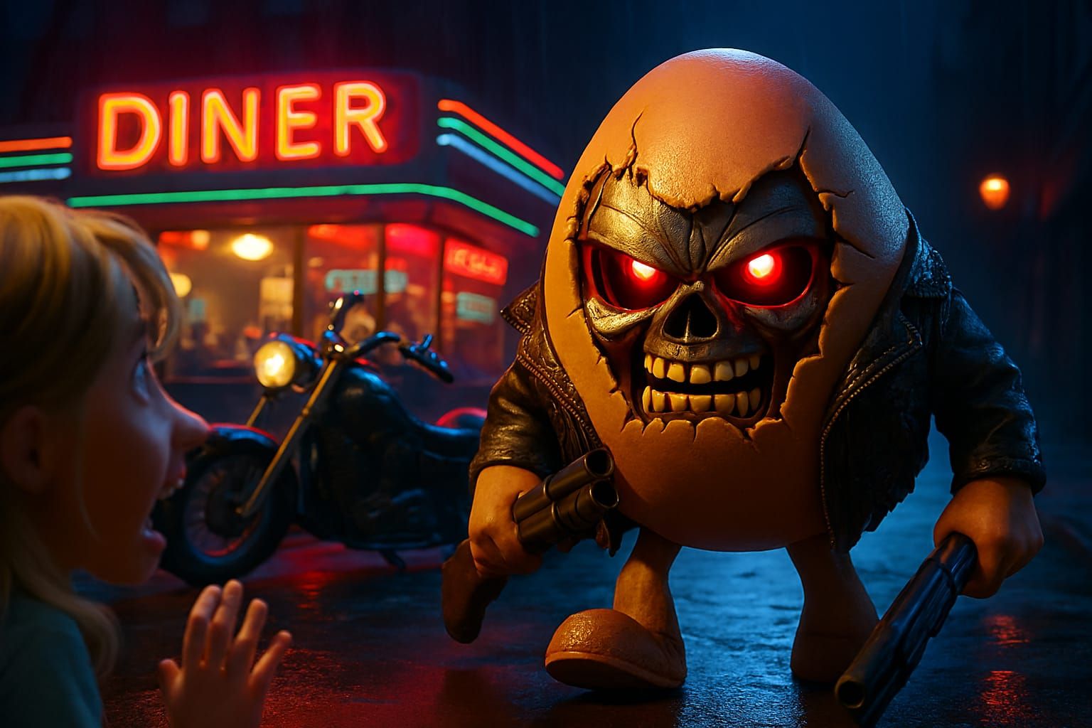 Angry Eggs Terminator.