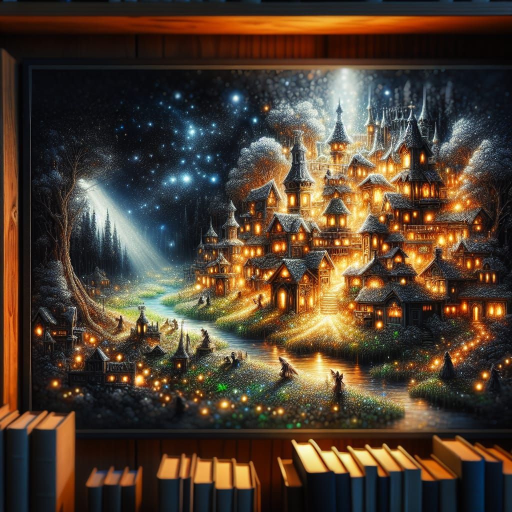 Picture of a fantastical village