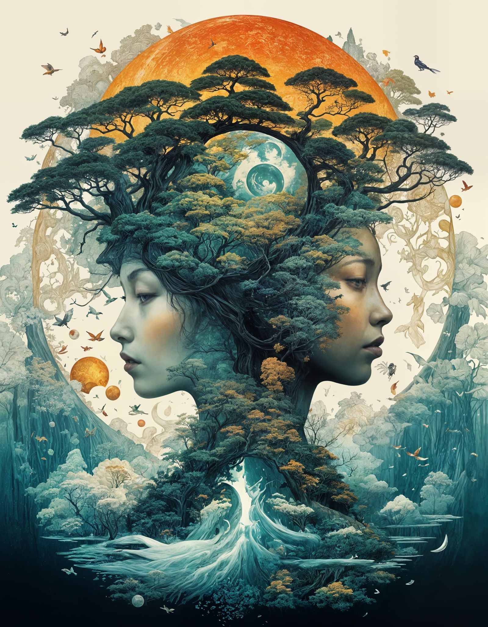 Filigree Tree Spirit Woman  by @Heralyn