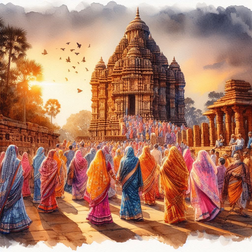 A Modern Festival at an Ancient Temple