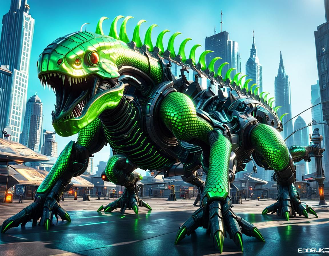 Green Lizard Mech