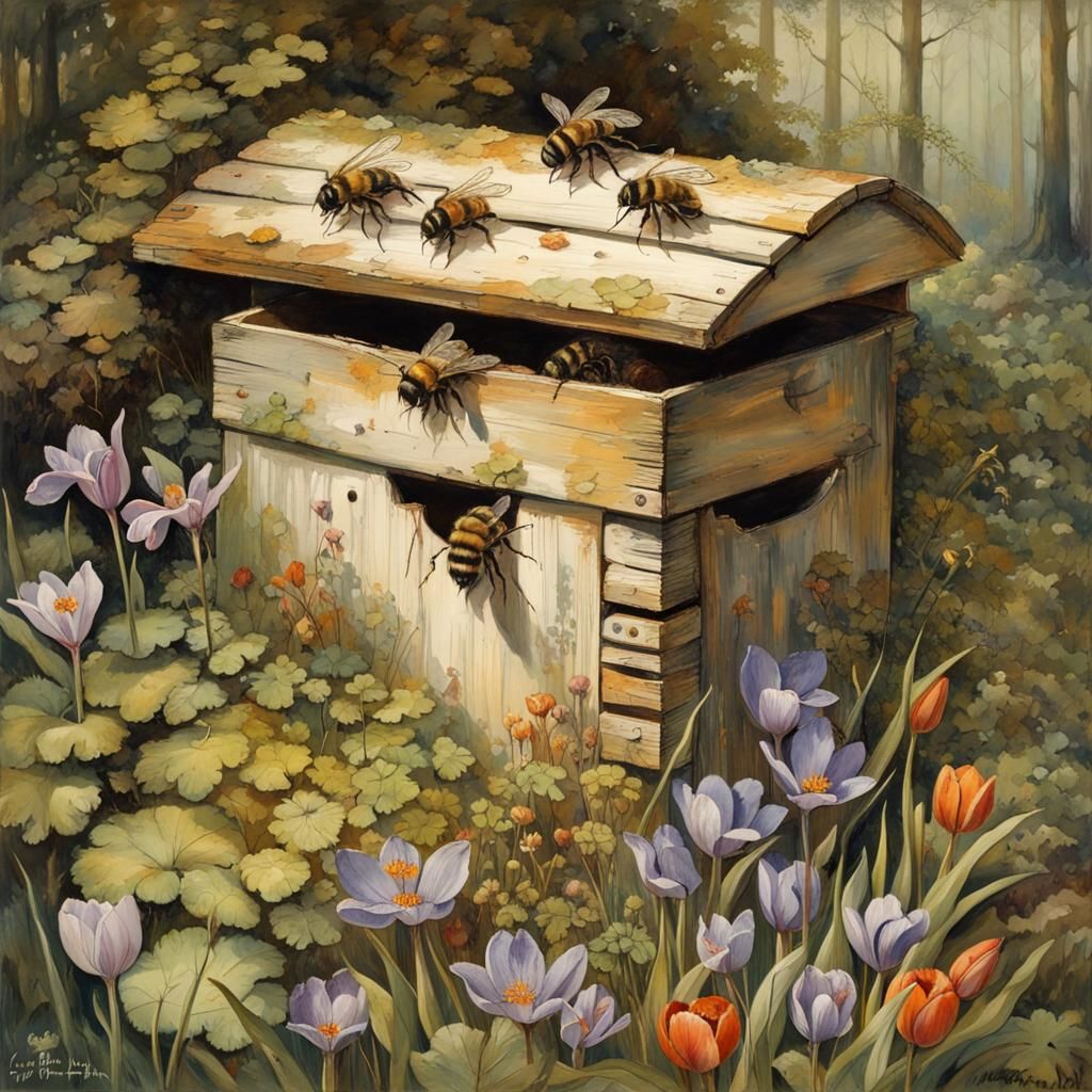 Bee Box  by @JollyNewt