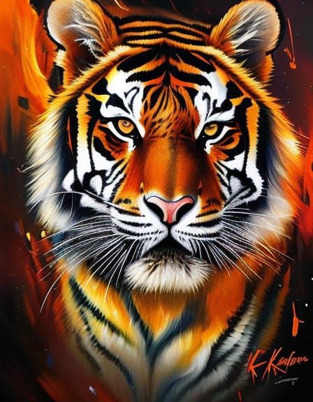 Fear the tiger - AI Generated Artwork - NightCafe Creator