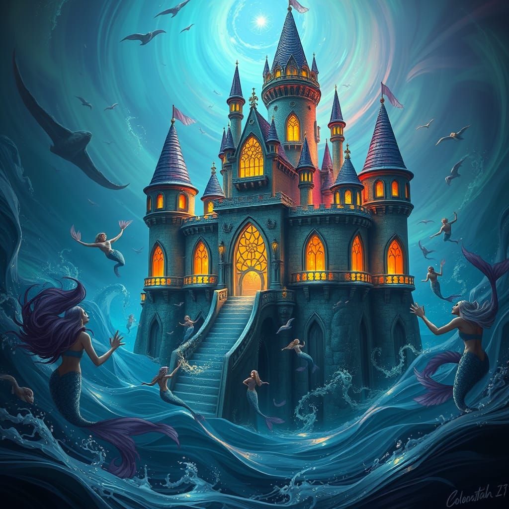 A appealing ocean castle 🏰 