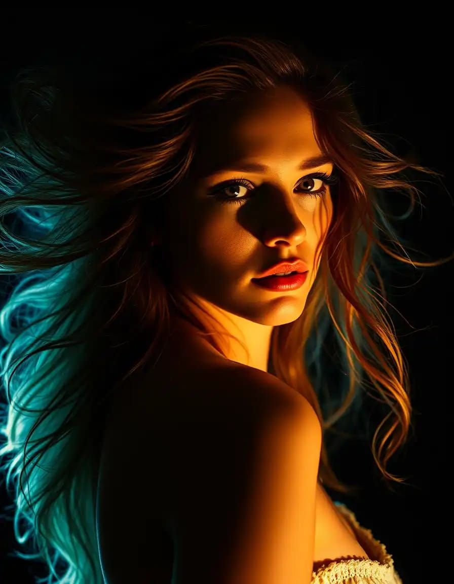 A beautiful woman's portrait