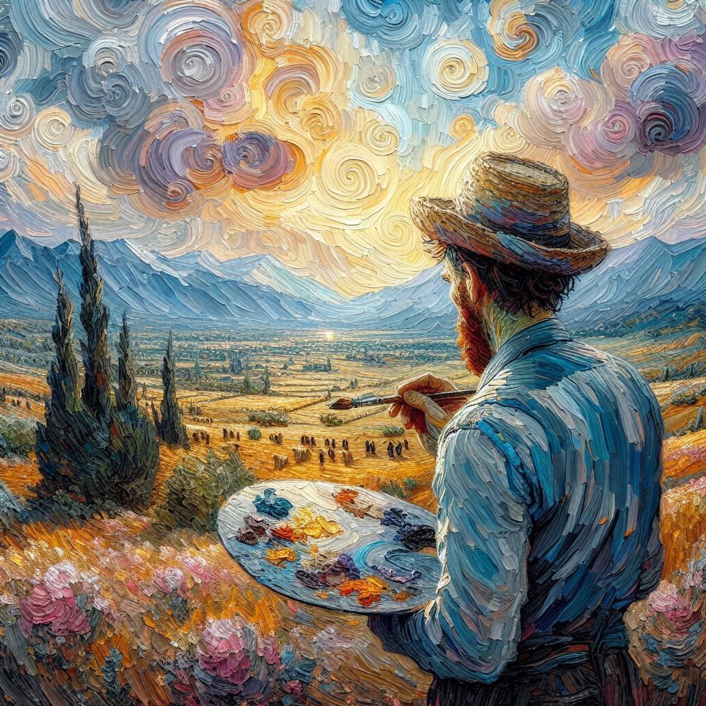 Van Gogh's canvas was the World ( tribute )