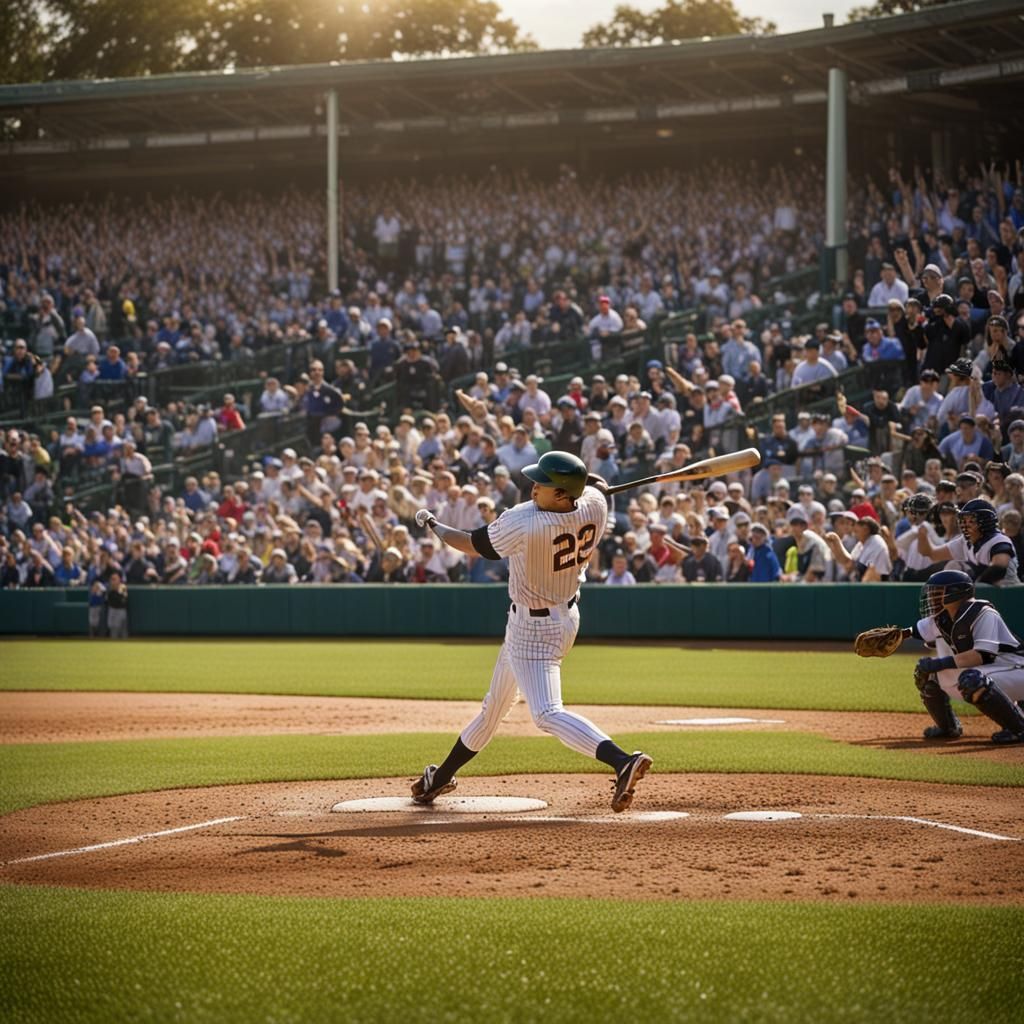 A photo of baseball, capturing the essence of America's favo...