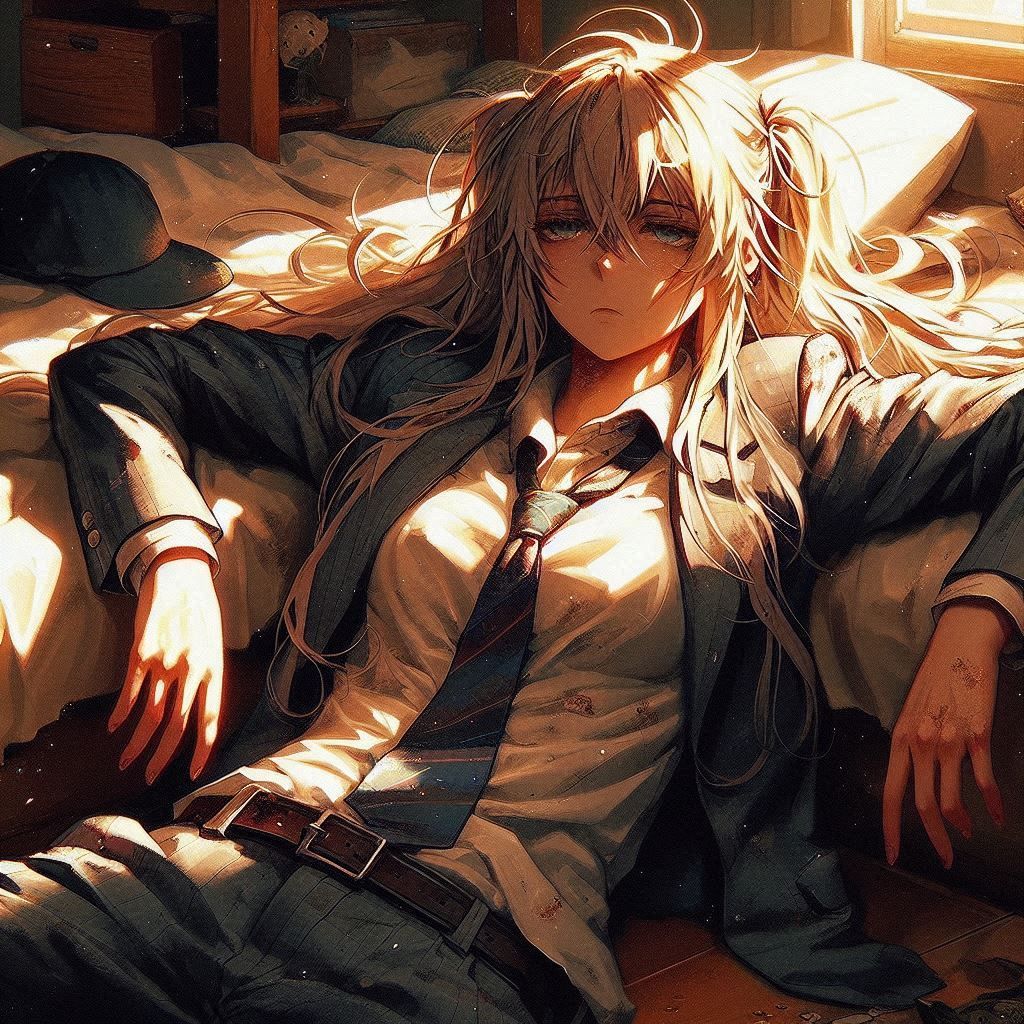 Security anime woman