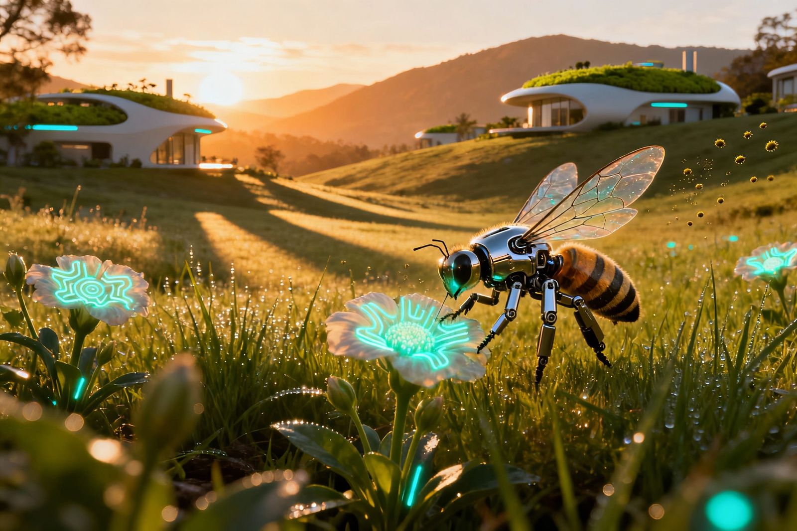 A serene meadow in the year 2100  by @AmazingArun