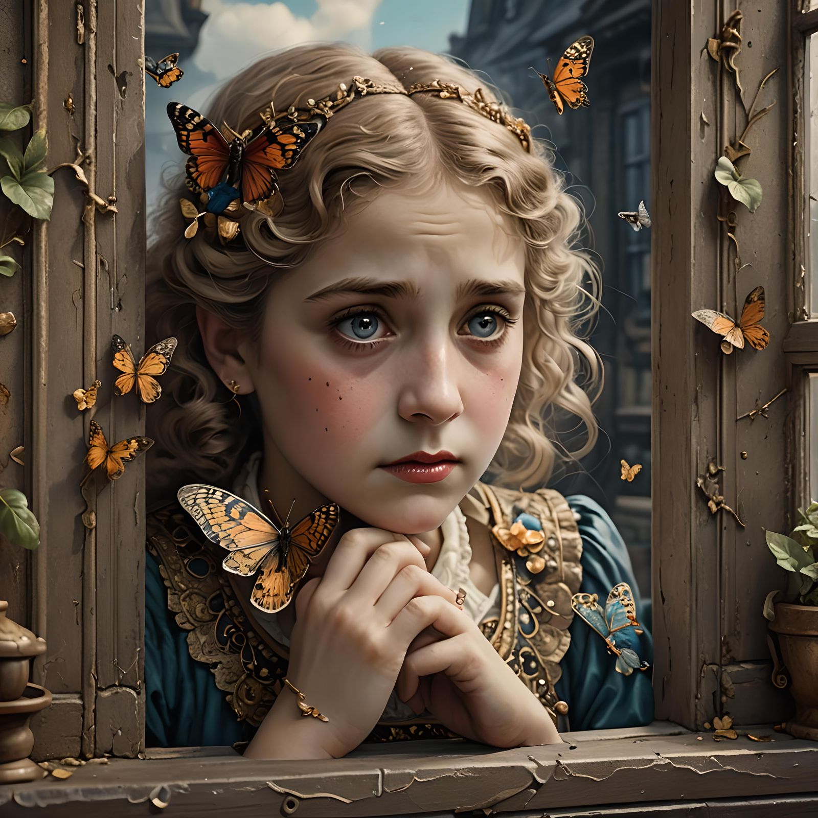 Mary and her butterflies!