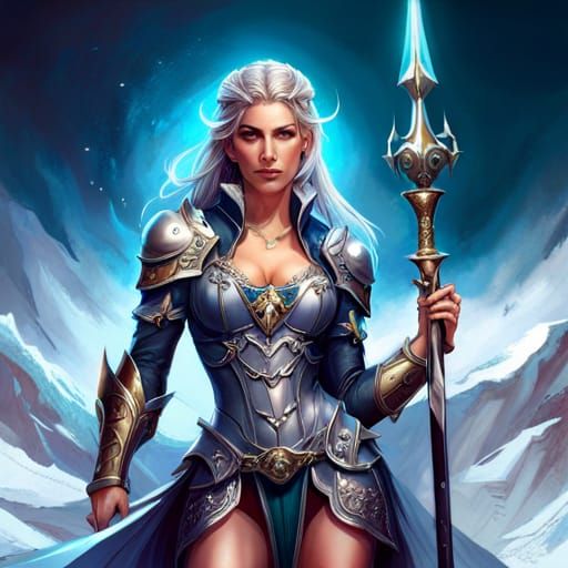 Elegant silver elf - AI Generated Artwork - NightCafe Creator