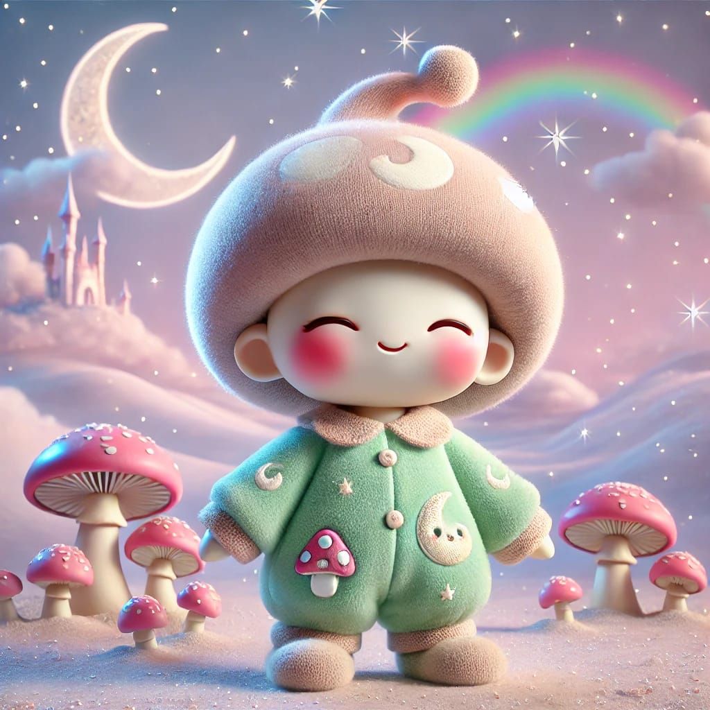 Toadstool Tot in Dream Land