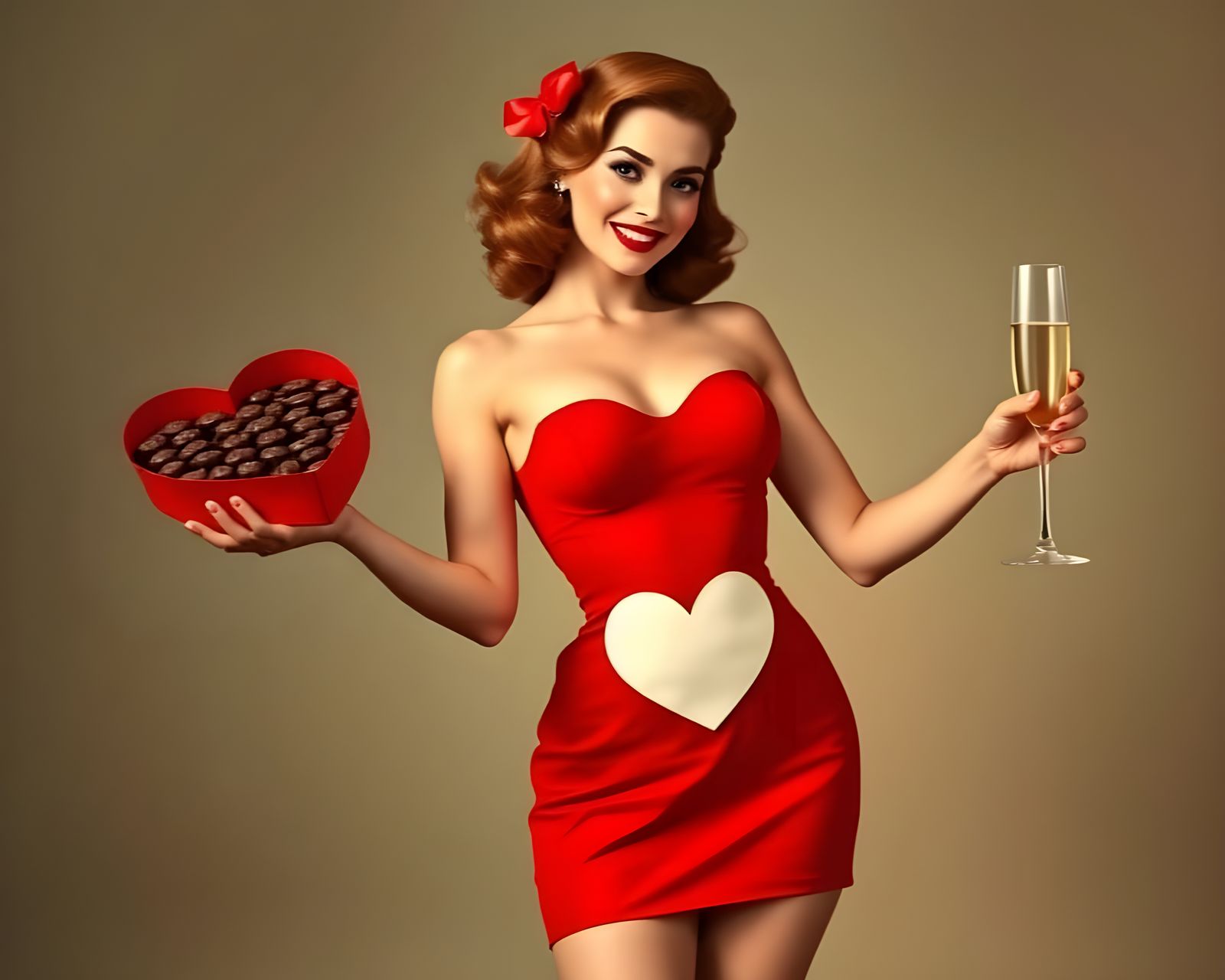 Swiss chocolate treats, with the finest French champagne - be my Valentine