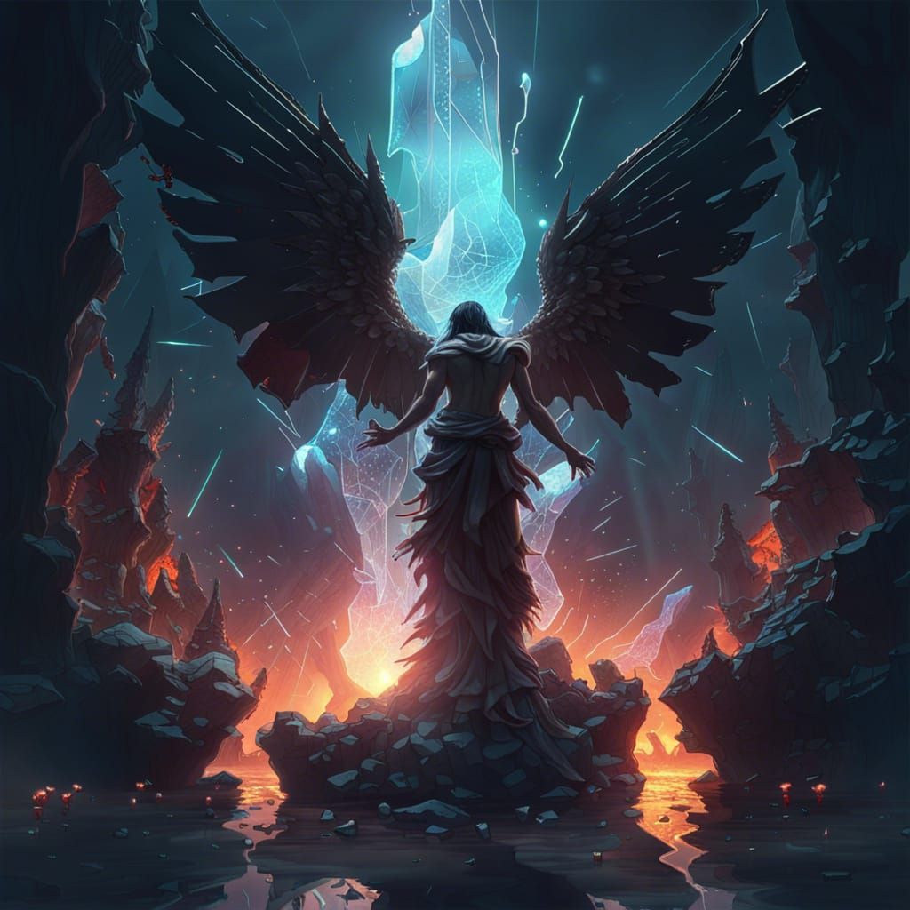 heaven sent, hell bent - AI Generated Artwork - NightCafe Creator